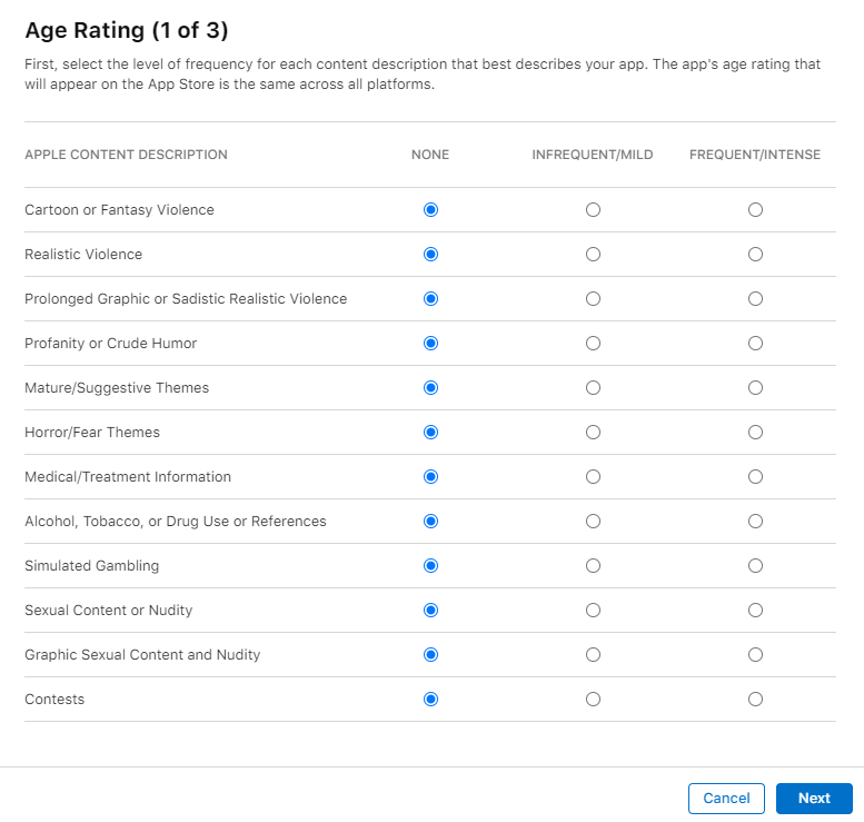 Age Rating